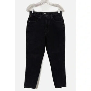 Aritzia Sunday Best‎ Zola Mom Jean Size 6 Black High Rise Tapered Leg